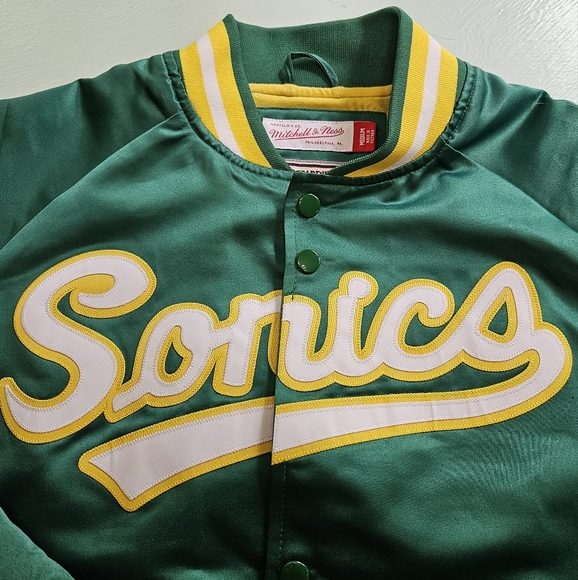 🔥M&N Seattle Supersonics satin jacket sz M - Picture 2 of 11